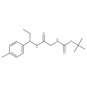 tert-butyl N-({[1-(4-fluorophenyl)propyl]carbamoyl}methyl)carbamate结构式