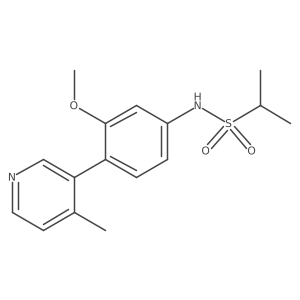 N-[3-methoxy-4-(4-methylpyridin-3-yl)phenyl]propane-2-sulfonamide Structure