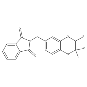 6-(N-Methylphthalimido)-2,2,3-trifluoro-1,4-benzodioxane结构式