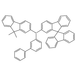 N-([1,1'-Biphenyl]-3-yl)-N-(9,9-dimethyl-9H-fluoren-2-yl)-9,9'-spirobi[fluoren]-2-amine结构式
