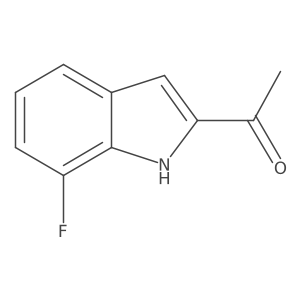 1-(7-fluoro-1H-indol-2-yl)ethanone Structure