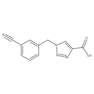 1-(3-cyanobenzyl)-1H-1,2,3-triazole-4-carboxylic acid结构式