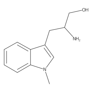 2-amino-3-(1-methyl-1H-indol-3-yl)propan-1-ol结构式
