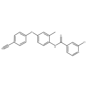 2-chloro-N-[4-(4-cyanophenoxy)-2-methylphenyl]pyridine-4-carboxamide Structure