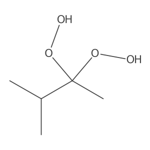 Hydroperoxide, 1,1'-(1,2-dimethylpropylidene)bis- Structure
