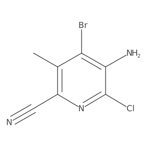 5-Amino-4-bromo-6-chloro-3-methylpyridine-2-carbonitrile Structure