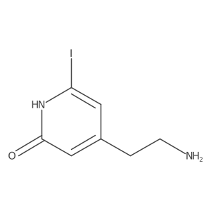 4-(2-Aminoethyl)-6-iodopyridin-2-OL结构式