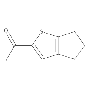 1-{4H,5H,6H-cyclopenta[b]thiophen-2-yl}ethan-1-one结构式