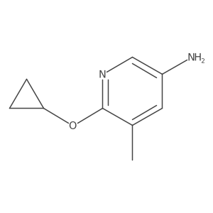 6-Cyclopropoxy-5-methylpyridin-3-amine结构式