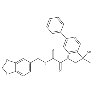 N1-(2-([1,1'-biphenyl]-4-yl)-2-hydroxypropyl)-N2-(benzo[d][1,3]dioxol-5-ylmethyl)oxalamide Structure