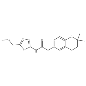 2-(2,2-dimethylchroman-6-yl)-N-(5-(methoxymethyl)-1,3,4-thiadiazol-2-yl)acetamide Structure