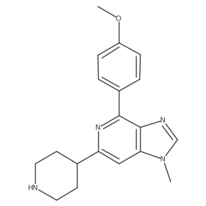 4-(4-Methoxyphenyl)-1-methyl-6-(piperidin-4-yl)-1H-imidazo[4,5-c]pyridine Structure