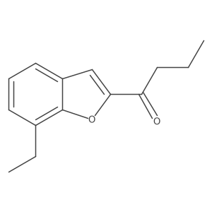 1-(7-Ethyl-1-benzofuran-2-yl)butan-1-one结构式