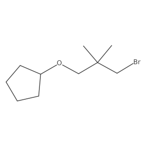 (3-Bromo-2,2-dimethylpropoxy)cyclopentane结构式