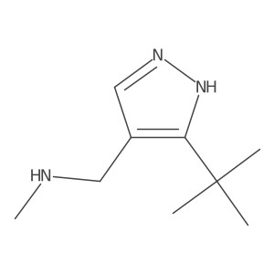 1-(3-(Tert-butyl)-1h-pyrazol-4-yl)-N-methylmethanamine Structure