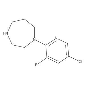 1-(5-Chloro-3-fluoropyridin-2-yl)-1,4-diazepane结构式