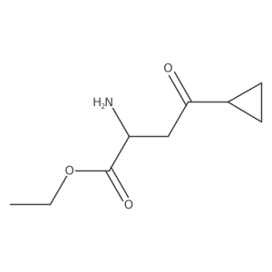 Ethyl 2-amino-4-cyclopropyl-4-oxobutanoate Structure