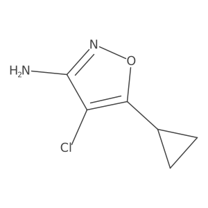 4-Chloro-5-cyclopropyl-3-isoxazolamine结构式