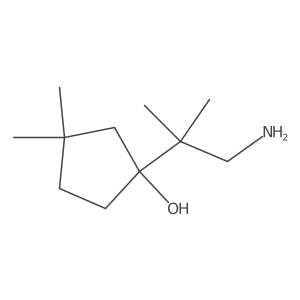 1-(1-Amino-2-methylpropan-2-yl)-3,3-dimethylcyclopentan-1-ol结构式