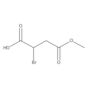(3S)-3-bromo-3-carboxypropionic acid methyl ester Structure