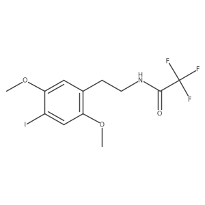 2,2,2-Trifluoro-N-[2-(4-iodo-2,5-dimethoxyphenyl)ethyl]acetamide结构式