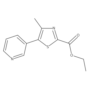 Ethyl 4-methyl-5-(3-pyridinyl)-2-thiazolecarboxylate Structure
