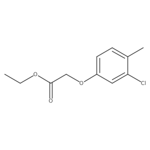Ethyl 2-(3-chloro-4-methylphenoxy)acetate结构式