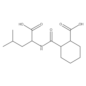 2-[[(1-Carboxy-3-methylbutyl)amino]carbonyl]cyclohexanecarboxylic acid Structure