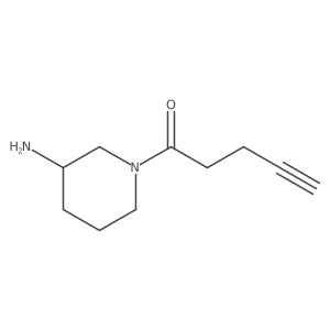 1-[(3R)-3-aminopiperidin-1-yl]pent-4-yn-1-one Structure