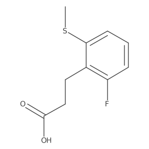 3-(2-Fluoro-6-(methylthio)phenyl)propanoic acid Structure