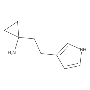 1-[2-(1H-pyrrol-3-yl)ethyl]cyclopropan-1-amine结构式