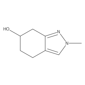 2-methyl-4,5,6,7-tetrahydro-2H-indazol-6-ol结构式