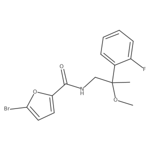 5-Bromo-N-[2-(2-fluorophenyl)-2-methoxypropyl]furan-2-carboxamide结构式
