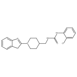 1-((1-(Benzo[d]oxazol-2-yl)piperidin-4-yl)methyl)-3-(2-chlorophenyl)urea结构式