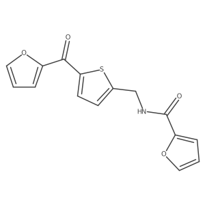 N-((5-(furan-2-carbonyl)thiophen-2-yl)methyl)furan-2-carboxamide结构式