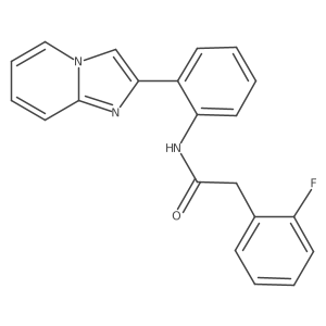 2-(2-fluorophenyl)-N-(2-(imidazo[1,2-a]pyridin-2-yl)phenyl)acetamide结构式