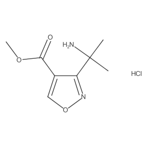 Methyl 3-(2-aminopropan-2-yl)-1,2-oxazole-4-carboxylate hydrochloride Structure