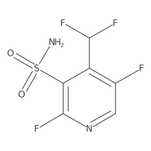 4-(Difluoromethyl)-2,5-difluoropyridine-3-sulfonamide结构式