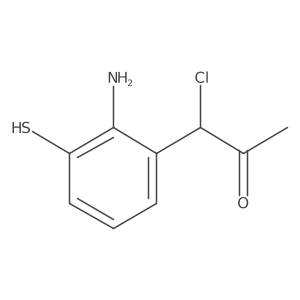 1-(2-Amino-3-mercaptophenyl)-1-chloropropan-2-one结构式