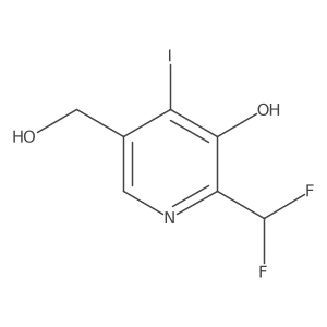 2-(Difluoromethyl)-3-hydroxy-4-iodopyridine-5-methanol Structure