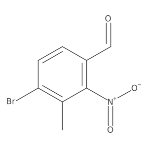 4-Bromo-3-methyl-2-nitrobenzaldehyde结构式