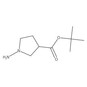 Tert-butyl 1-aminopyrrolidine-3-carboxylate Structure