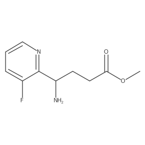 Methyl 4-amino-4-(3-fluoropyridin-2-yl)butanoate结构式