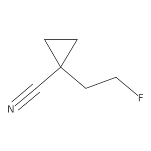 1-(2-Fluoroethyl)cyclopropane-1-carbonitrile Structure