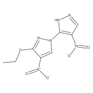 3-Ethoxy-4,4'-dinitro-1'H-1,3'-bipyrazole结构式