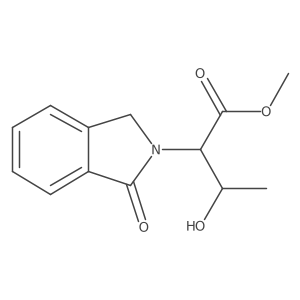 methyl 3-hydroxy-2-(1-oxo-1,3-dihydro-2H-isoindol-2-yl)butanoate Structure