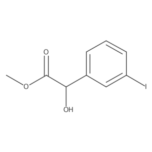 Methyl 2-hydroxy-2-(3-iodophenyl)acetate结构式