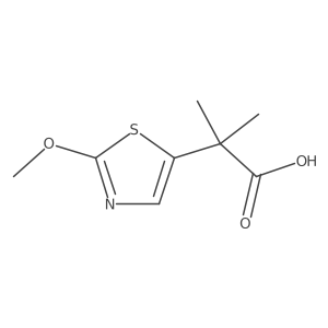 2-(2-Methoxy-1,3-thiazol-5-yl)-2-methylpropanoic acid结构式