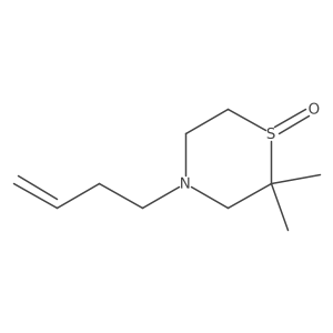 4-(But-3-en-1-yl)-2,2-dimethylthiomorpholine 1-oxide结构式