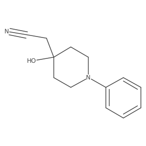 2-(4-Hydroxy-1-phenylpiperidin-4-yl)acetonitrile结构式